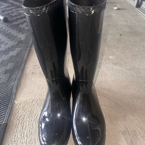 Women's Black Rain Boots
